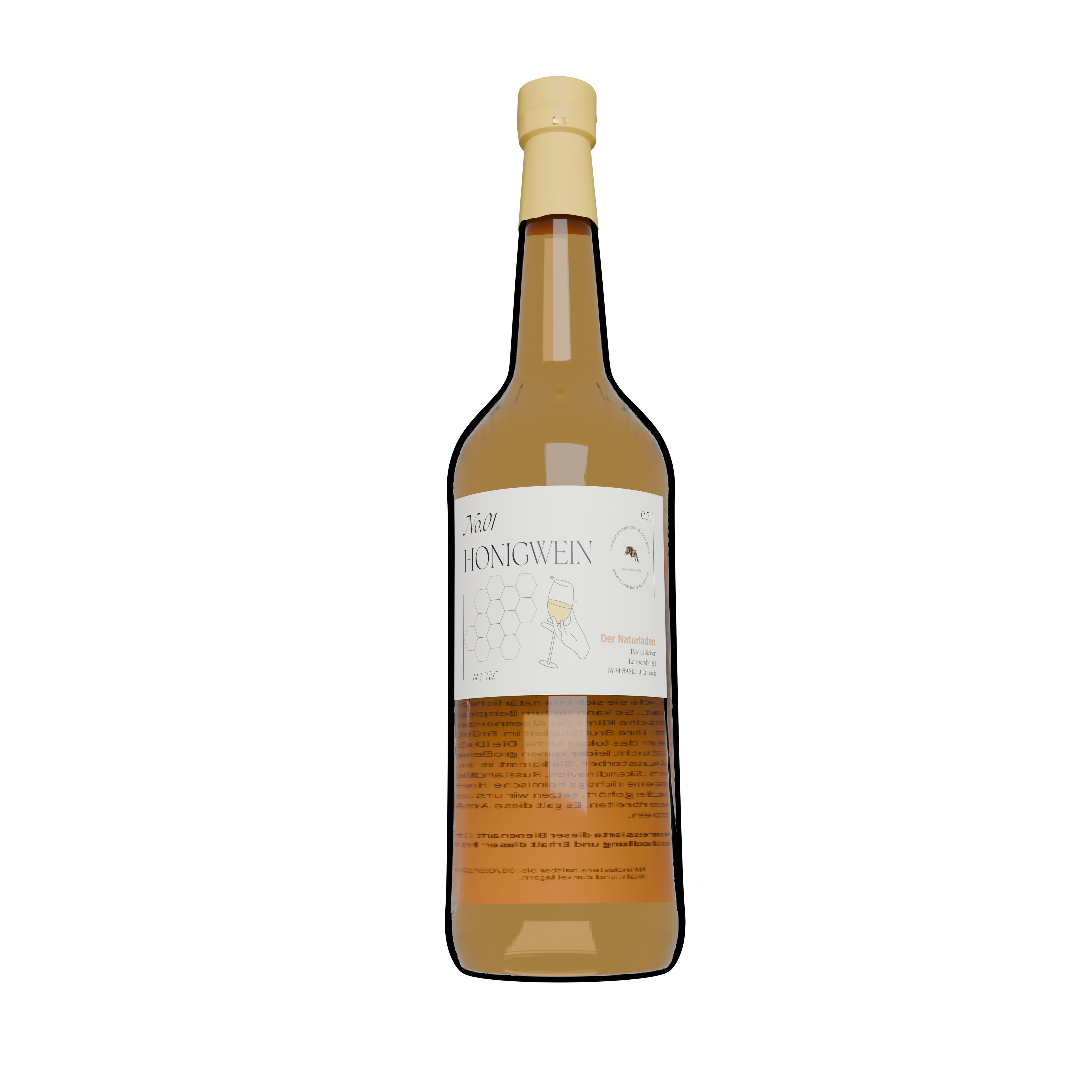 No.01 Honigwein 14% Vol. 0,7l – Geschmack naturbelassener Reinheit